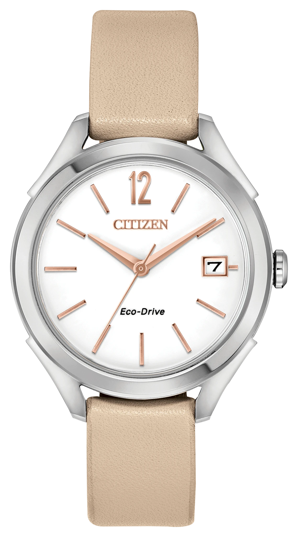 LTR - Ladies Eco-Drive FE6140-03A Blush Pink Strap Date Watch